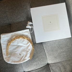 Lelet NY gold metal crown head piece